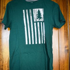Old Navy, green t-shirt, medium.
